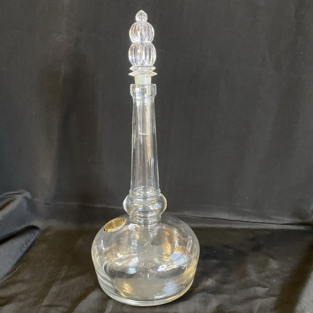 Willett Bourbon Glass Decanter w Stopper 13” Tall Vintage Liquor Bottle